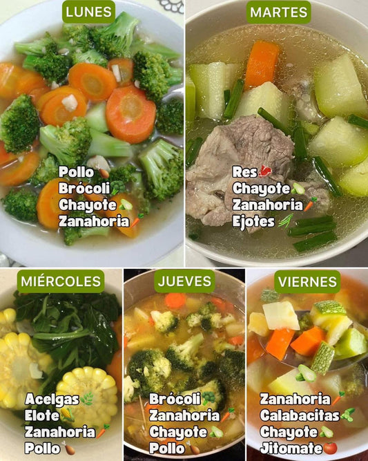🥣 Semana de Caldos Nutritivos y Reconfortantes 🍲