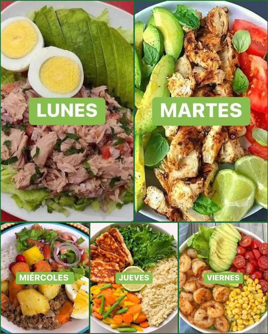 Menú semanal saludable y delicioso