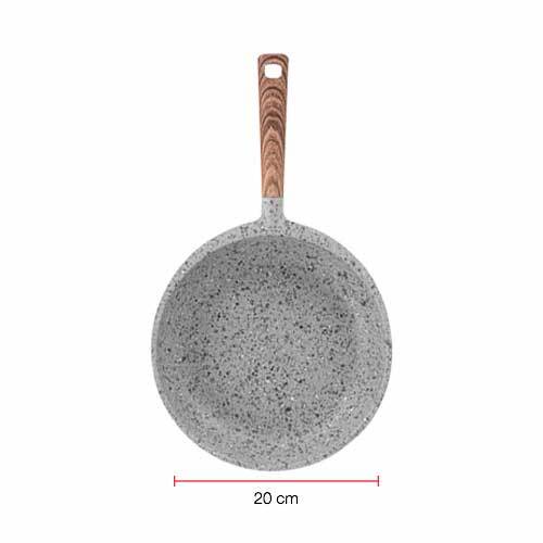 Sarten de aluminio 20 Cms Volcano rock terracota + envio a todo mexico
