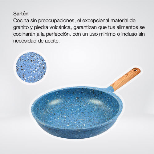 Sarten de 28 cm Volcano Rock, envio a todo mexico